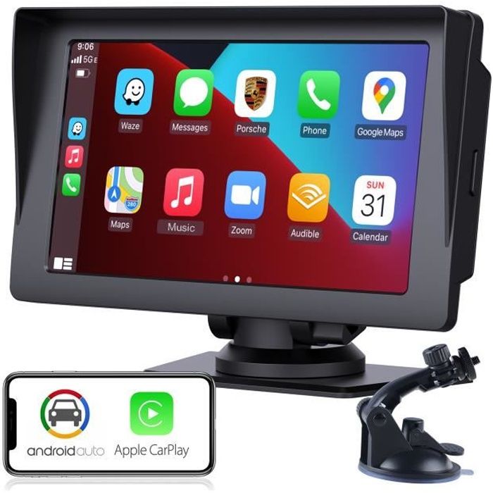 7inch Voiture Écran Tactile Sans Fil Carplay Android Auto Voiture