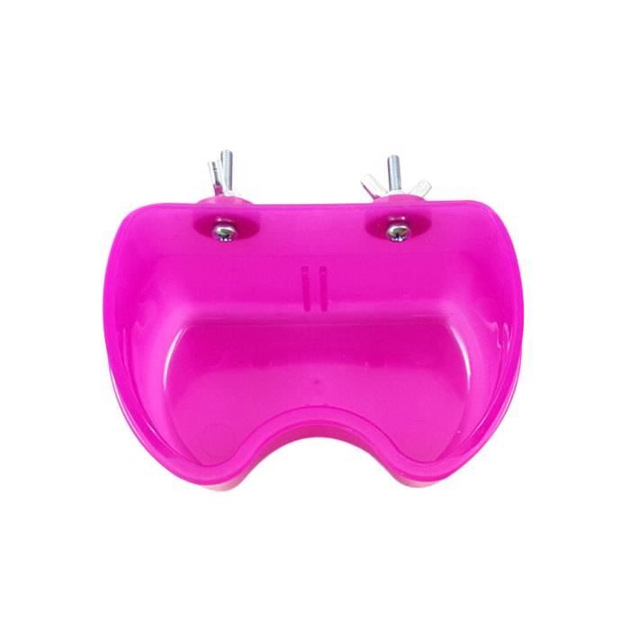 4 Bols En Acier Inoxydable Pour Oiseaux Avec Support - Pour Perroquets, Perruches, Hamsters Et Petits Animaux