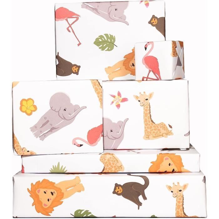 Lot De 24 Masques Animaux à Colorier + 18 Feutres + 4 Feuilles De Strass – Kit Bricolage Déguisement Pour Anniversaire, Jungle Party