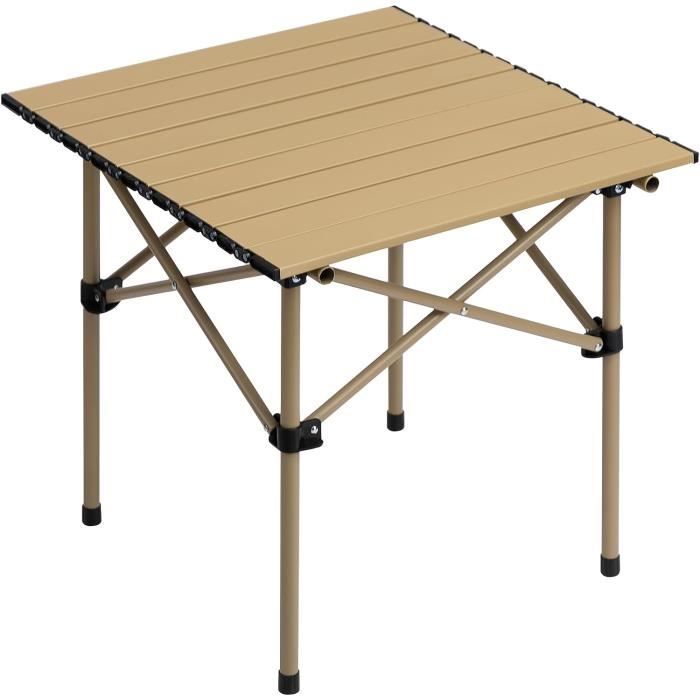 Table De Camping Pliante XXL Imperméable - Pieds Antidérapants Et Anti-corrosion - Générique