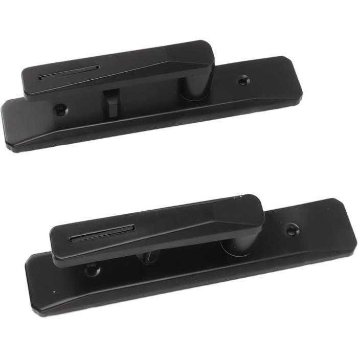 Poignée de porte de passage , 1 lot de leviers de porte noir mat, levier réversible