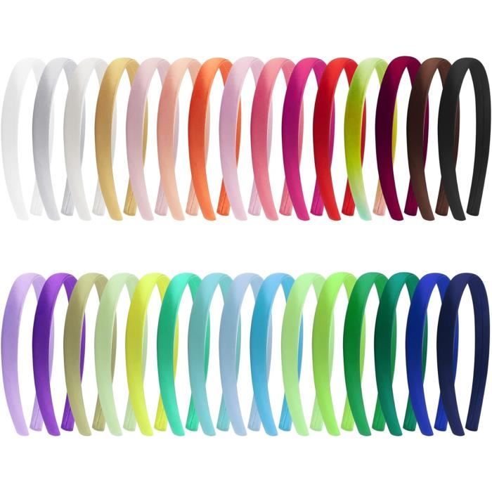 Lot De 697 Bandeaux Extensibles Assortis - Neufs Avec étiquettes - Pour Cheveux, Sport, Déco