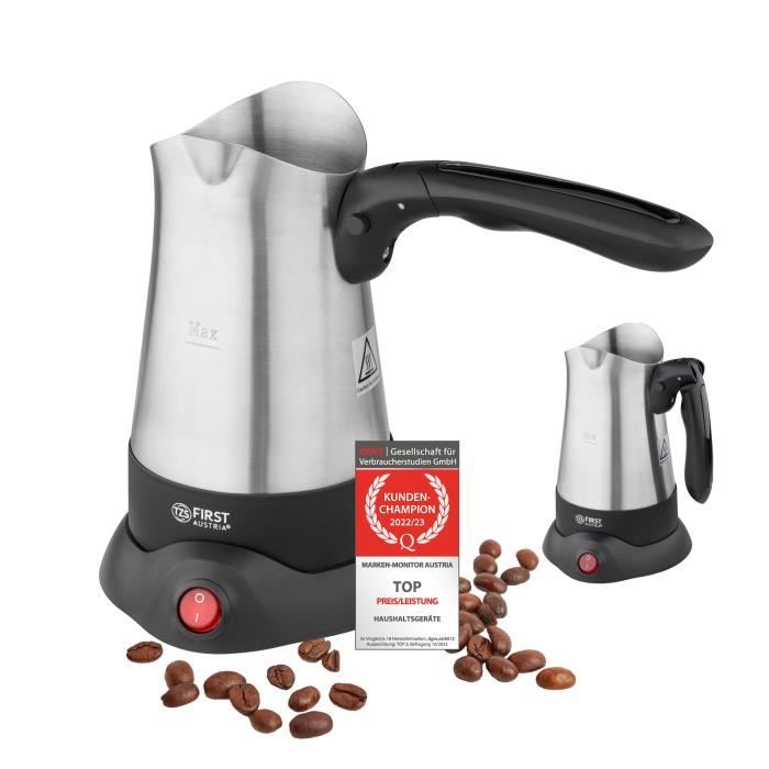 Cafetière Turque électrique - 500 Ml - Acier Inoxydable 304 - Poignée Pliable - 600W - Pour Maison Ou Bureau