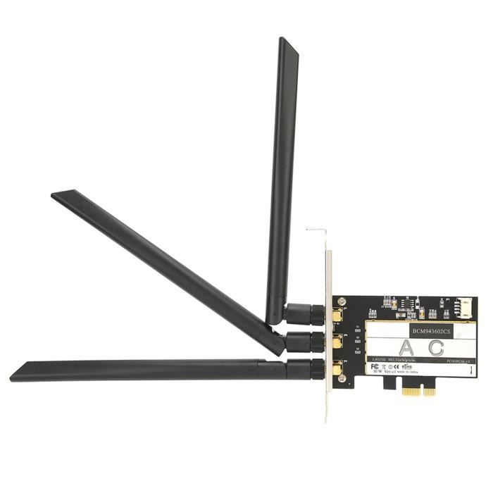 Broadcom BCM943602CS 802.11AC WiFi + Bluetooth 4.0 PC Desktop WLAN Card PCI E 1X