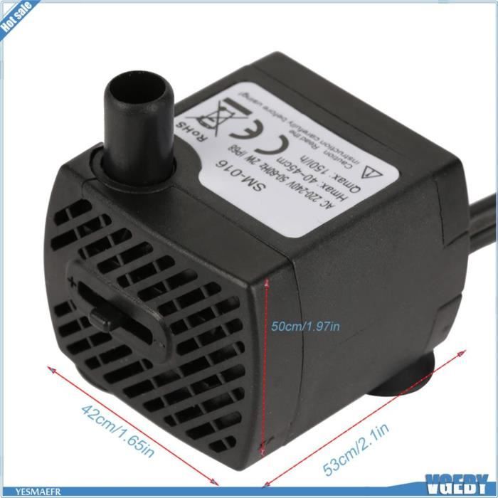 Meilleurs prix pour VGEBY Pompe à Eau Submersible Ultra Silencieuse 2W LED pour Aquarium et Fontaine
