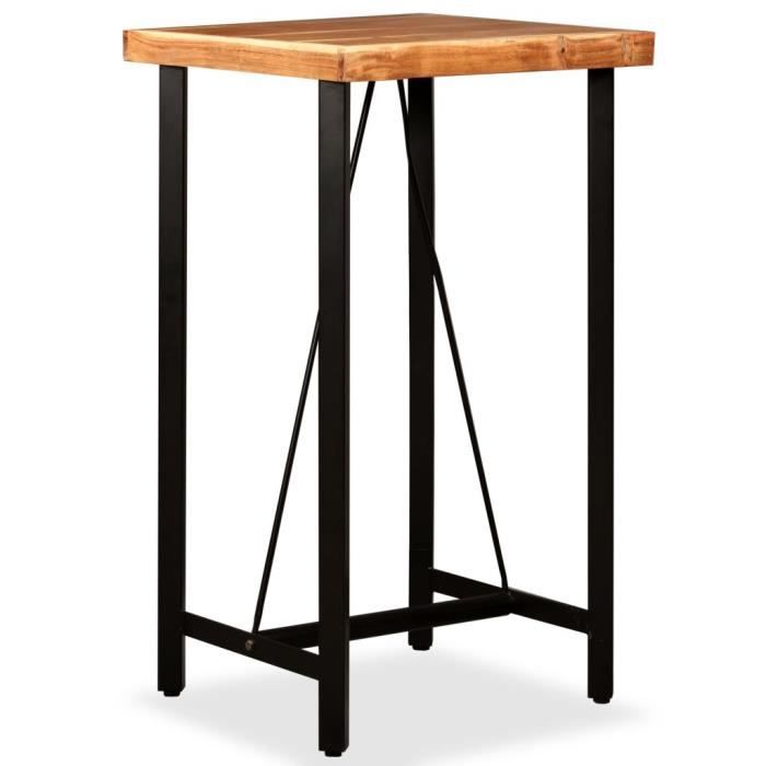 vidaXL Table de Bar Acacia 60x60 cm