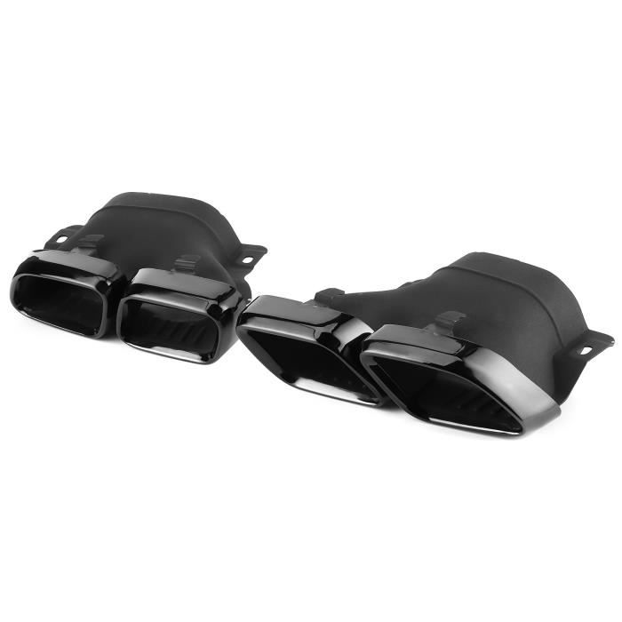 Lot De 2 Embouts D'échappement Silencieux Pour Audi A1, A3, A4, TT - Acier Inoxydable, Longueur 14,3 Cm