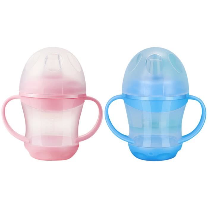 2pcs Gobelets Pour Bebe Tasses A Eau Portables A Boire Pour Avec Poignee Tasse A Bec Gobelet Verre D Apprentissage Cdiscount Puericulture Eveil Bebe