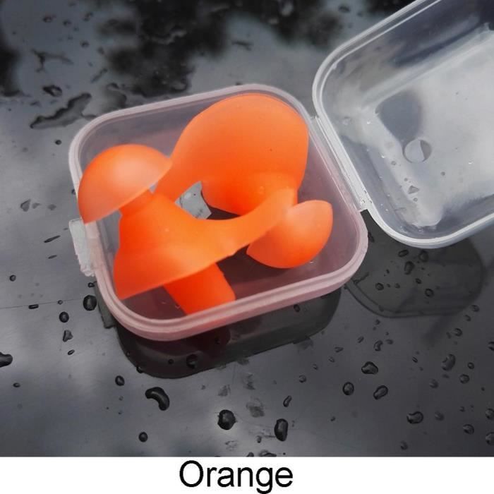 BOULES QUIES,Orange--2 paires en Promotion! Bouchon'oreille en Silicone  réutilisable, en spirale, étanche à la poussière, profession - Cdiscount  Santé - Mieux vivre