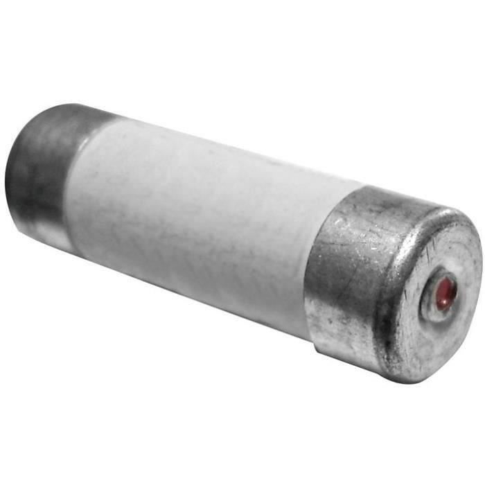 Fusible + voyant NF 10 A - 8.5 x 23 mm - lot de 3