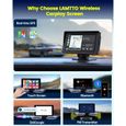 Autoradio pour Carplay Android Auto sans fil, 7" écran tactile Sync GPS nav autoradio pour voiture, Bluetooth, Lecteur multimédia-1