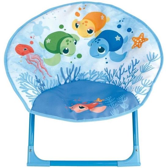 Siège Lune Pat'Patrouille Pliant Pour Enfant - Fauteuil Bleu H.47 X L.54 X P.42 Cm - Confort Et Rangement Facile