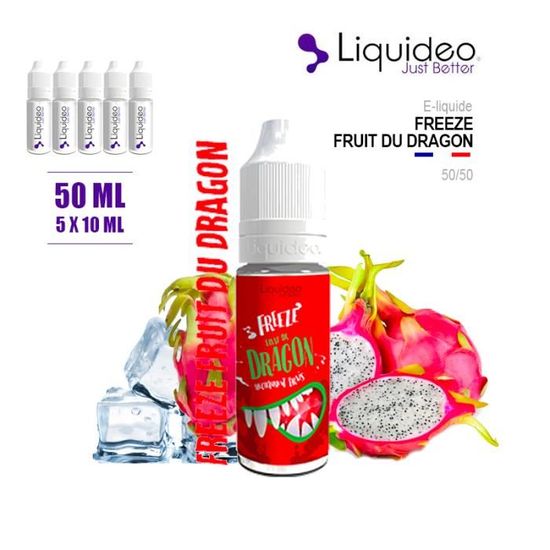 E-LIQUIDE LIQUIDEO - SAVEUR FREEZE FRUIT DU DRAGON - 50ML EN 6MG -  Cdiscount Au quotidien