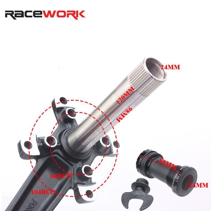 170 mm BB 38T - RACEasy Bras de manivelle VTT XT Hollowtech, pédalier de vélo, bougie intégrée 170 mm BB 38T - RACEasy Bras de manivelle VTT XT Hollowtech, pédalier de vélo, bougie intégrée