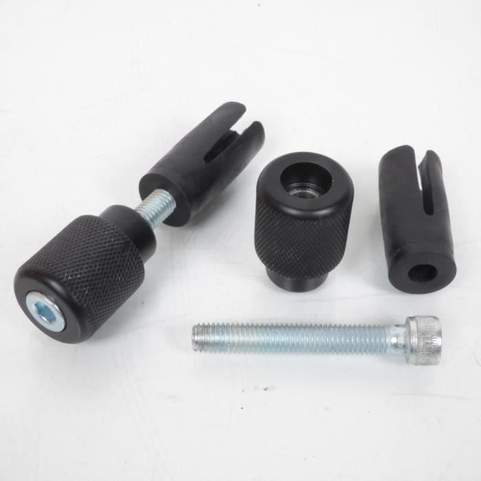 Motoforti Lot De 2 Embouts Universels Guidon Moto Rouge 18mm - Protection Et Style