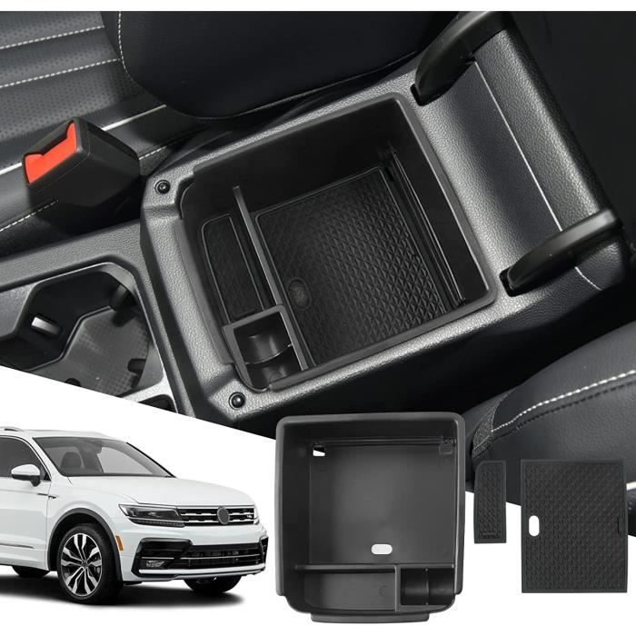 Décoration intérieure,Boîtier de rangement central accoudoir de voiture,  boîtier de rangement pour Volkswagen VW - Type Black - Cdiscount Sport