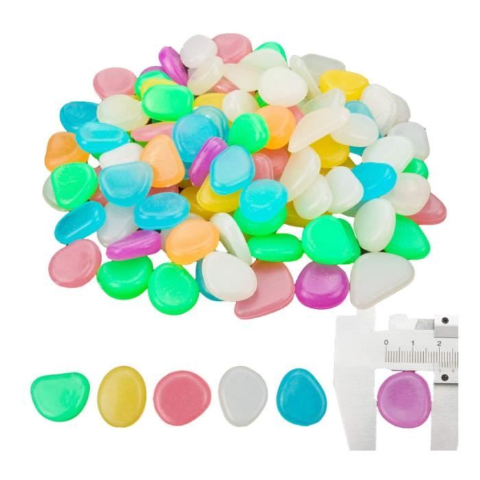 300 Galets Mini Décoratifs Lumineux Pour Jardin Extérieur Et Aquarium