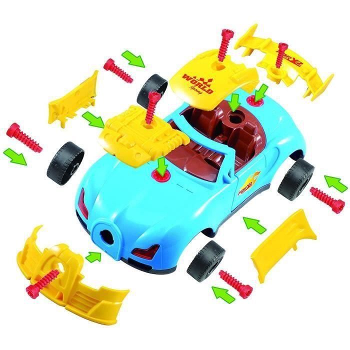 Think Gizmos Voiture De Course à Démonter – Jouet Construction 30 Pièces, Perceuse Incluse, Sons/lumières, 3-8 Ans, Version 3 Exclusive