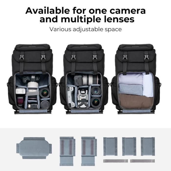 Sac à Dos Photo Tamrac Vert - Compartiments Multiples - Pour DSLR - Ouvert Jamais Utilisé