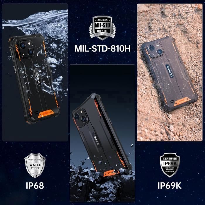 Smartphone Robuste OUKITEL WP32 - 128 Go 20MP+5MP 5.93