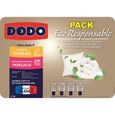 DODO Pack ECO RESPONSABLE - 1 couette 140x200cm + 1 oreiller 60x60cm blanc-2