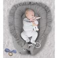 PIMKO réducteur de Lit bébé avec volants bébé Cocon Baby Nest nourrissons coussin 100% coton pour lit pour nouveau-né Nid de bébé-2