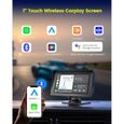 Autoradio pour Carplay Android Auto sans fil, 7" écran tactile Sync GPS nav autoradio pour voiture, Bluetooth, Lecteur multimédia-2