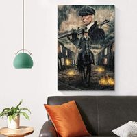 Plaque Murale "Par Ordre Des Peaky Blinders" En Métal Vintage - 20x15 Cm, Fixations Incluses - Déco Bar, Cave, Pub - 10