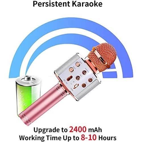Micro Karaoké URGOODS® - Karaoké avec Lumière LED - Set Karaoké pour Enfants  et