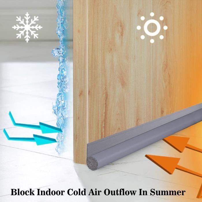 Boudin De Porte En Silicone Pour Porte Marron 5 X 100 Cm[n1922