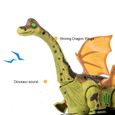 Dinosaures Jouet, Rugissent Réalistes Dinosaure, Jouet Figurine de Dinosaure pour Enfant de 3 ans de plus - 40*20*35cm - VERT-3