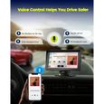 Autoradio pour Carplay Android Auto sans fil, 7" écran tactile Sync GPS nav autoradio pour voiture, Bluetooth, Lecteur multimédia-3