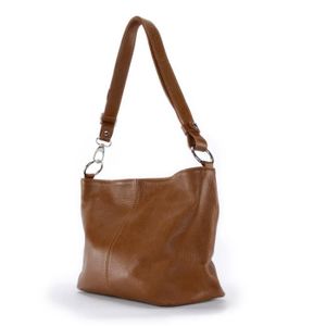 Sac à Main en Cuir Marron Minelli - Style Élégant et Authentique