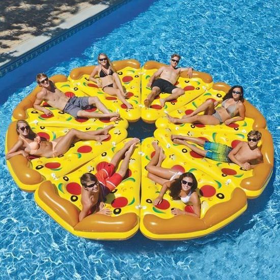 Matelas Bouee Gonflable Pizza Bouee Part De Pizza Pour La Mer Et La Piscine Originale Achat Vente Bouee Brassard Cdiscount