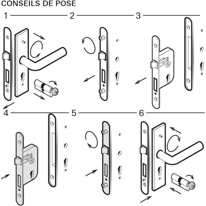 Serrures De Porte Encastrée : Porte Intérieure, Entrée, Coulissante