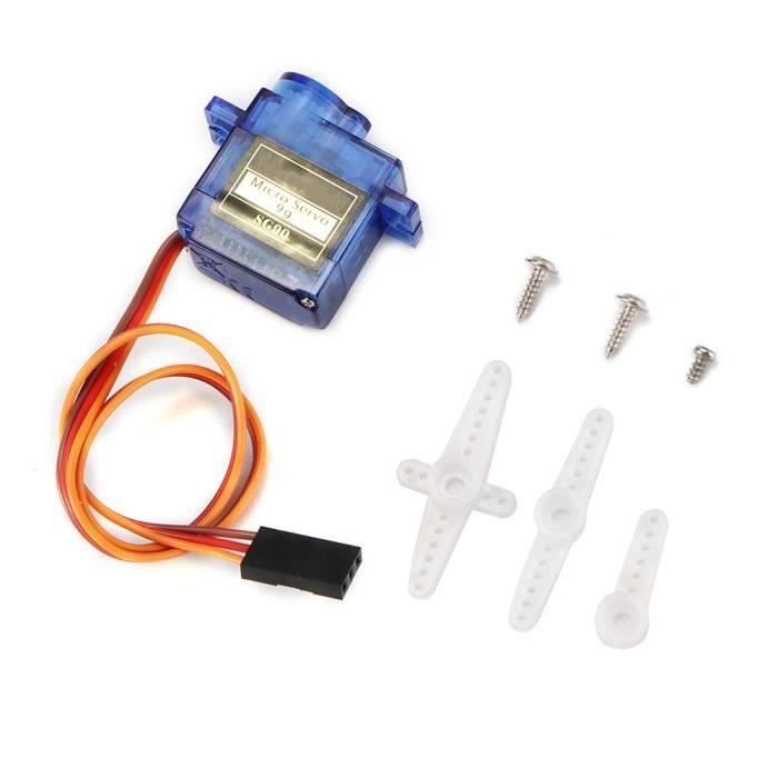 Lot De 10 Micro Servomoteurs 9G Pour Robot, Hélicoptère, Bras RC – Neuf SG90 9G Arduino Lot De 10 Micro Servomoteurs 9G Pour Robot, Hélicoptère, Bras RC – Neuf SG90 9G Arduino