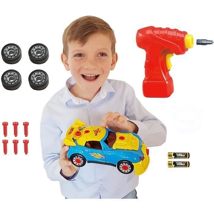 Voiture de course à démonter - Jouet de construction - Voiture d'enfant pour les garçons et les filles - Cadeau d'enfant pour enfant - Jeux - Jouets