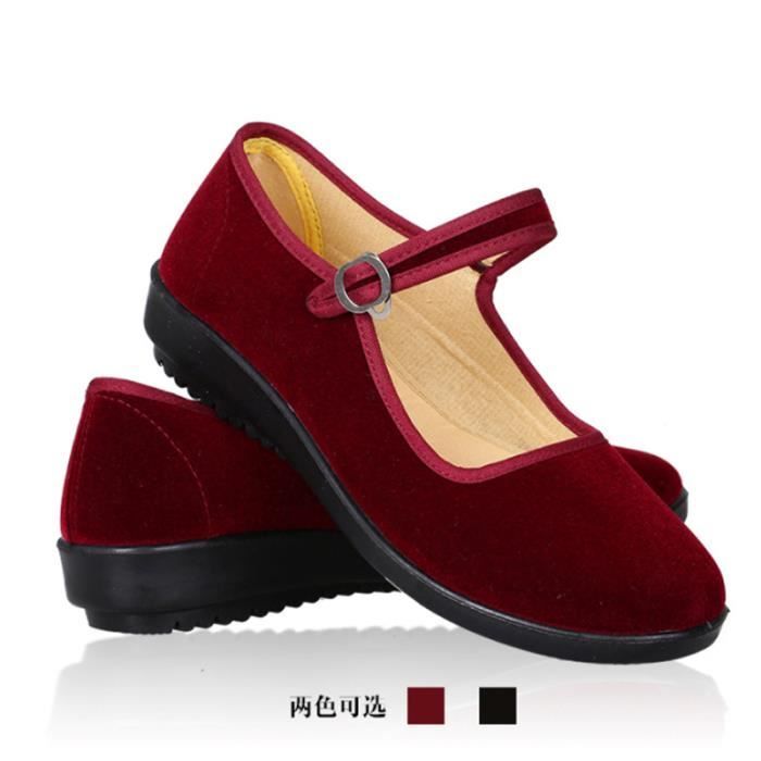 Mocassins Mary Jane Femmes – Escarpins Plats Rétro, Chaussures De Marche Larges, Baskets En Tissu Décontractées