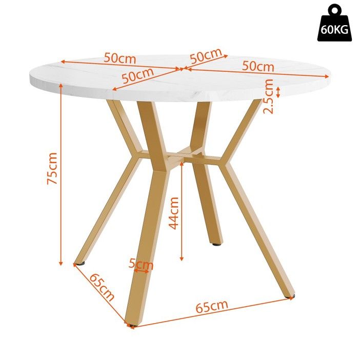 Table à Manger Ronde 100-300cm Extensible Avec Plateau Plaqué Chêne Et Pieds Métal AYA