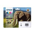 EPSON Multipack 24 - Eléphant - Noir, jaune, cyan, magenta, magenta clair, cyan clair (C13T24284011)-0