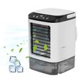 Climatiseur portable PRUMYA - Refroidisseur d'air - 3 Vitesses de Vent - Mobile - Multicolore