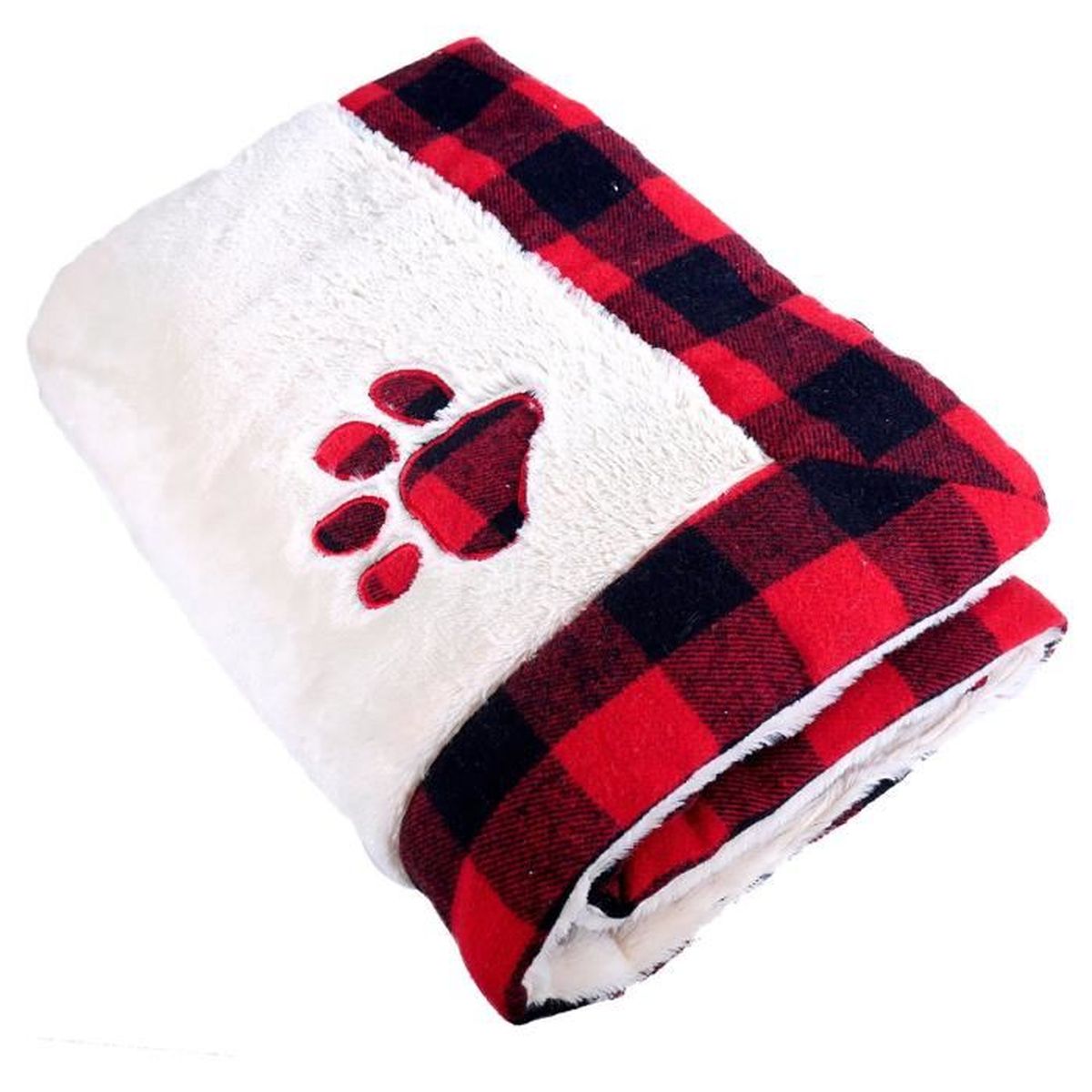 Rosewood Plaid De Noel A Carreaux Noir Et Rouge Pour Chien Achat Vente Couverture Animaux Plaid De Noel A Carreaux Noir Cdiscount
