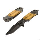 ZENGEST Couteau de Poche Pliant Multifonction,Lame Acier Inoxydable, Bouton à Dégagement Rapide,pour Camping Chasse et Randonnée