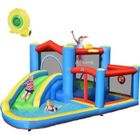 Château Gonflable pour Enfant DREAMADE avec Toboggan, Piscine, Panier de Basket - 410 x 310 x 191CM
