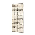 Range Chaussures - INSFITY - Suspendu Sur la Porte en Tissu Non Tissé - 24 Poches - Jaune