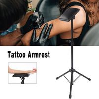 Support de trépied 80-134 cm Hauteur ajustable Repose-bras pour tatouage avec coussinet en éponge souple