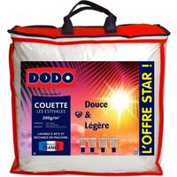 Couette légère 100% Polyester Fibre recyclée CIRCUL’AIR® Dodo - 140 x 200 cm pour lit 1 place