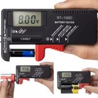 Testeur charge pile batterie numérique LCD pour piles 9V 1.5V AA AAA C D
