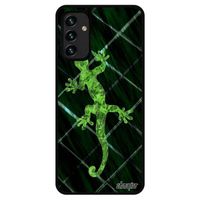 Coque Samsung A13 4G silicone salamandre smartphone design peinture dessin image homme anphibien legendaire Vert de galaxy