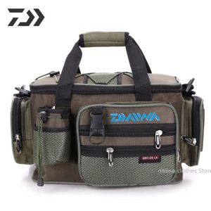 SAC DE PÊCHE vert 05--Daiwa Sac de pêche polyvalent pour homme, résistant à l'usure, étanche, initié, sac à bandoulière, s